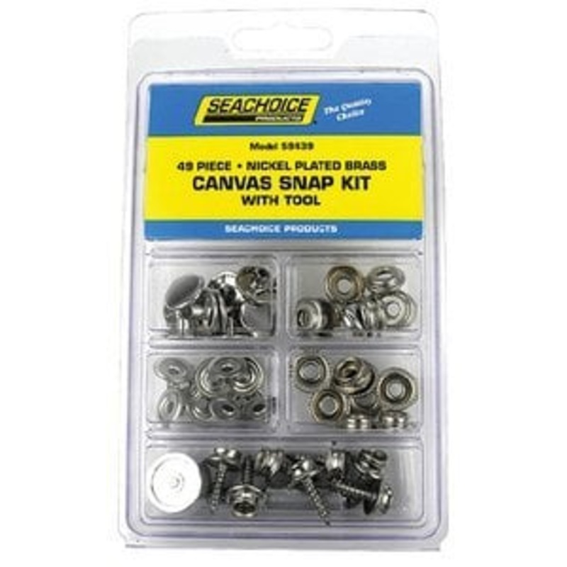 CANVAS SNAP KIT WITH TOOL – 49 PIECE (SEACHOICE) – 59439