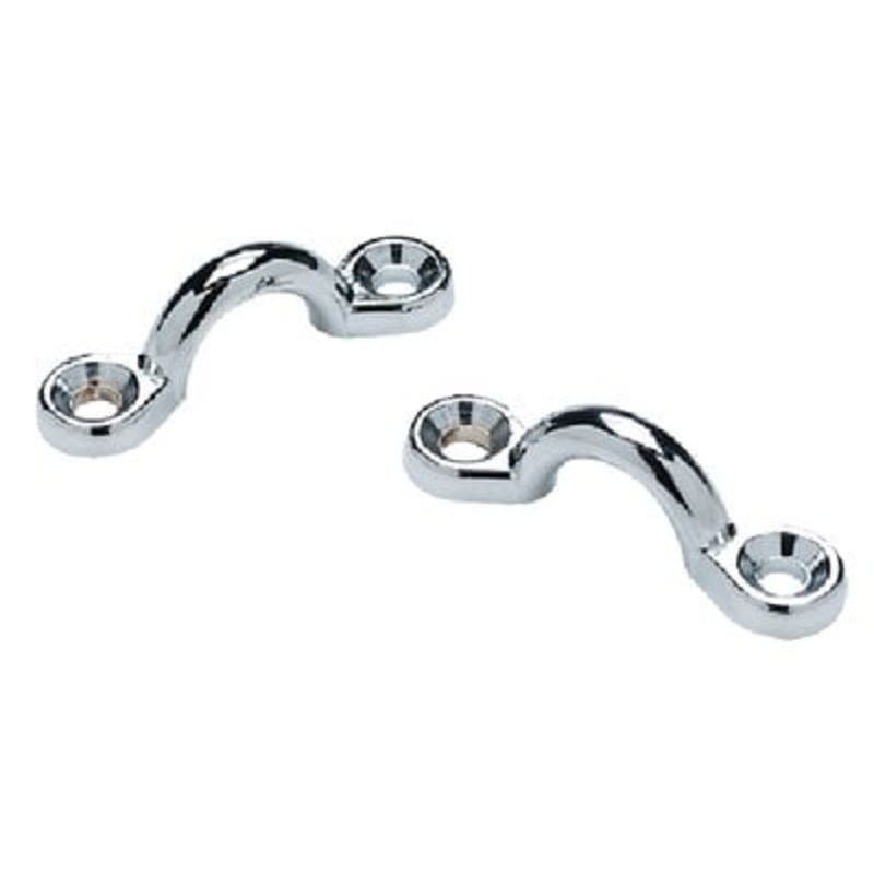 Sea Choice – Chrome Plated Zinc Eye Straps 17/8 L x 3/8 ID Eye (4 Per Pack) – 28831
