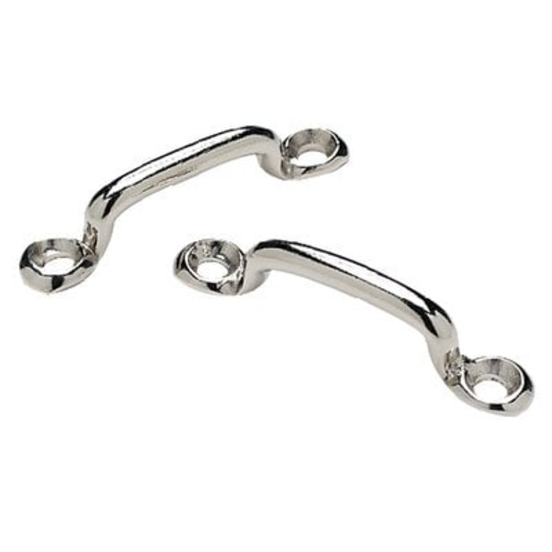 Sea Choice – Nickel Plated Brass Wire Eye Straps (2 Per Pack) – 28841