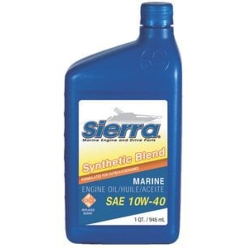 Sierra – 10W40 FCW 4-Cycle Outboard Synthetic Blend Oil – 16 Gallon Drum – 95516