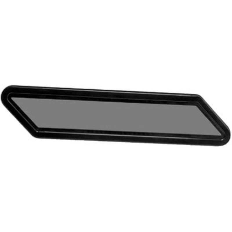 Beckson Marine – Newport Parallelogram Fixed Port, Black Body, Smoked Lens (2 Per Box) – PF128BS