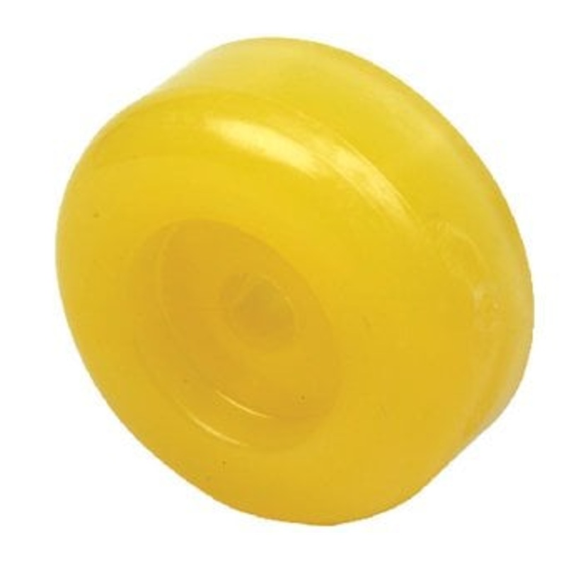 Sea Choice – NonMarking TP Yellow Rubber Roller End Cap 3 1/2 With 1 1/4 ID Hole – 56620
