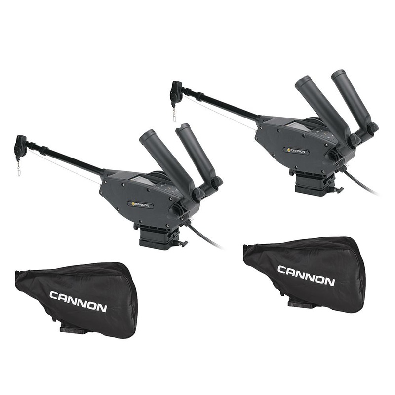 Cannon Optimum 10 BT Electric Downrigger 2-Pack w/Black Covers – 1902335X2/COVERS