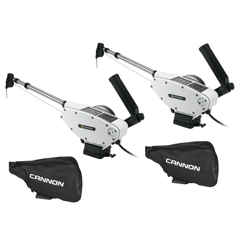 Cannon Optimum 10 Tournament Series (TS) BT Electric Downrigger 2-Pack w/Black Covers – 1902340X2/COVERS