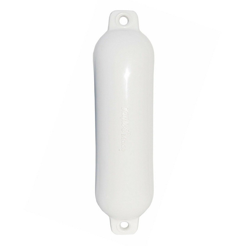 Taylor Made – Hull Gard Inflatable Vinyl Fender – White – 10-1/2 inch x 30 inch – 1024