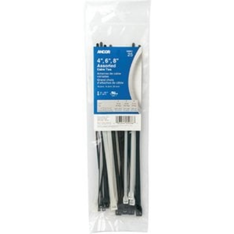 Ancor – Cable Tie 4 & 8 Assorted 25Pc – 199261