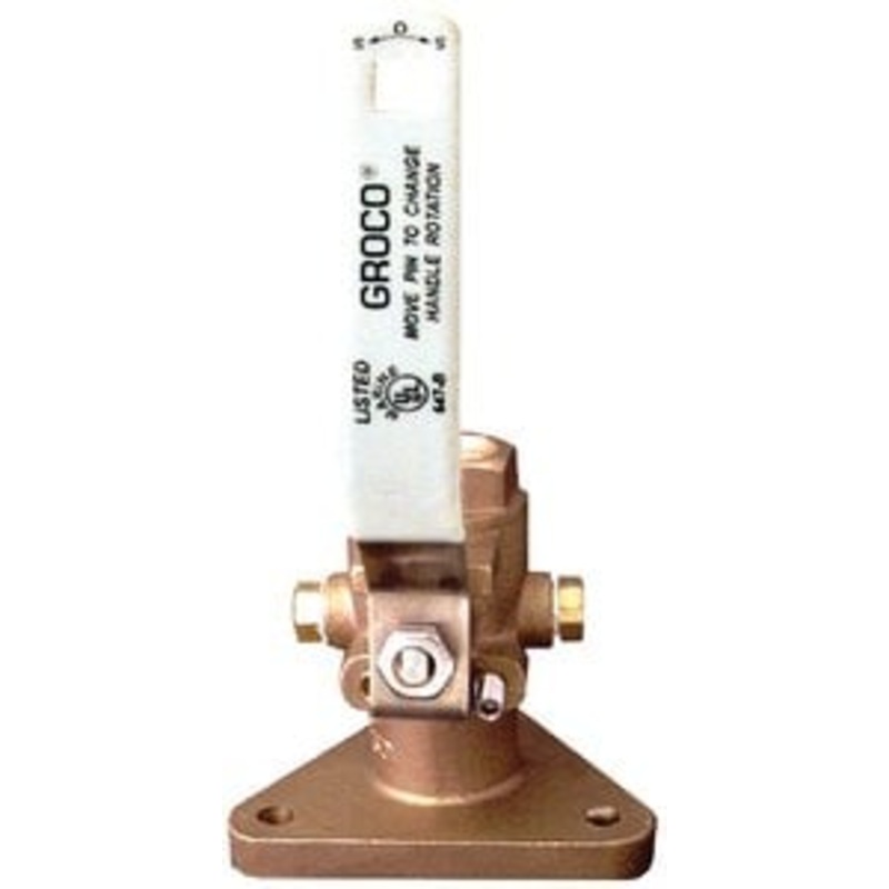 Groco – FBV Full-Flow Tri-Flange Seacock – Bronze – FBV2500