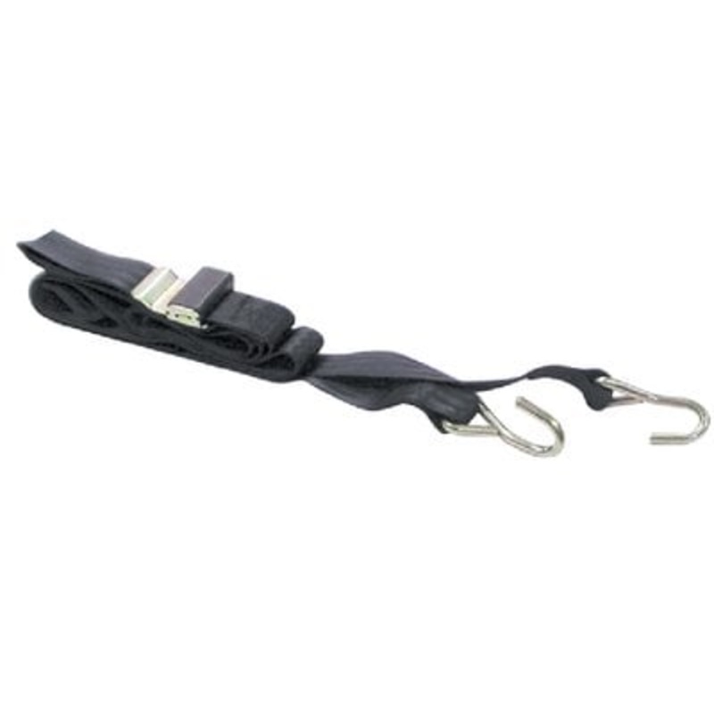 Seachoice – Premium Gunwale Trailer Tie Down Strap 2 Wide – Black – 51091