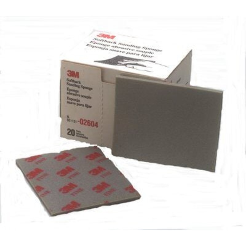 3M – Softback Sanding Sponge – Fine – 4 1/2 inch x 5 1/2 inch – 20 Pack – 02604