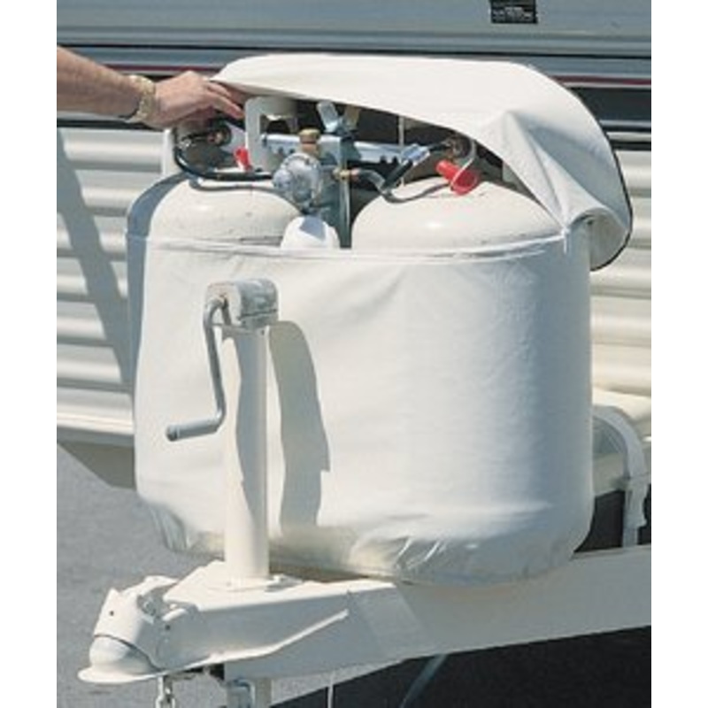Adco – Double Propane Tank Cover, Polar White – 2113