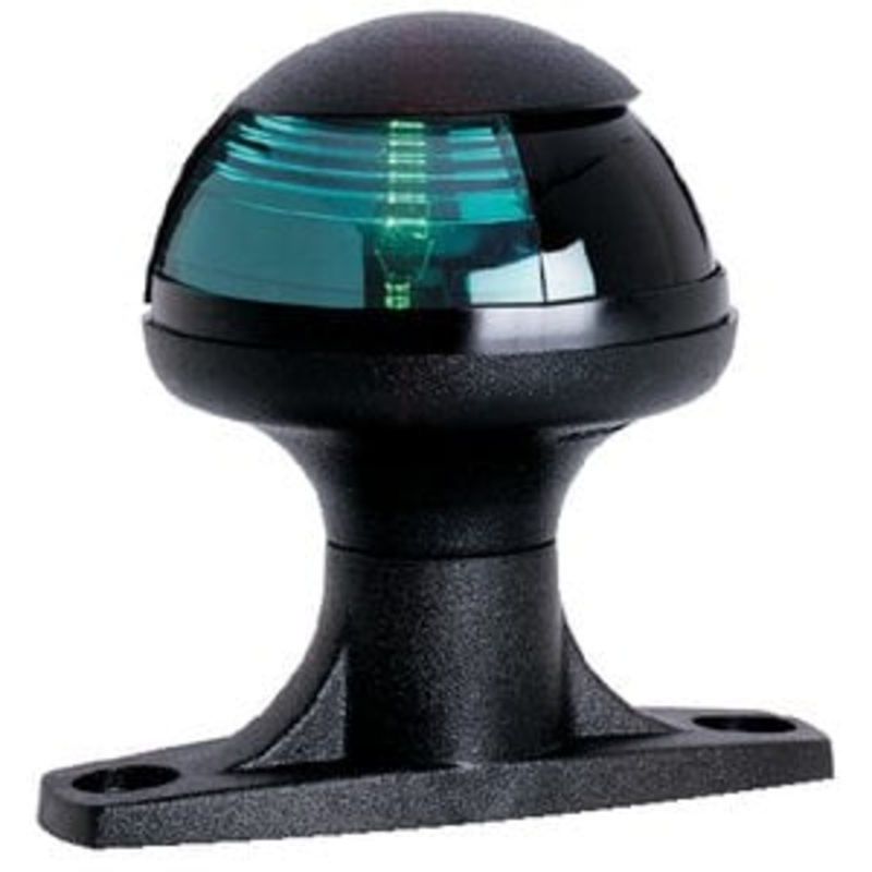 Attwood Marine – Pulsar Side Light, Raised Base, Green Lens – 5080G7