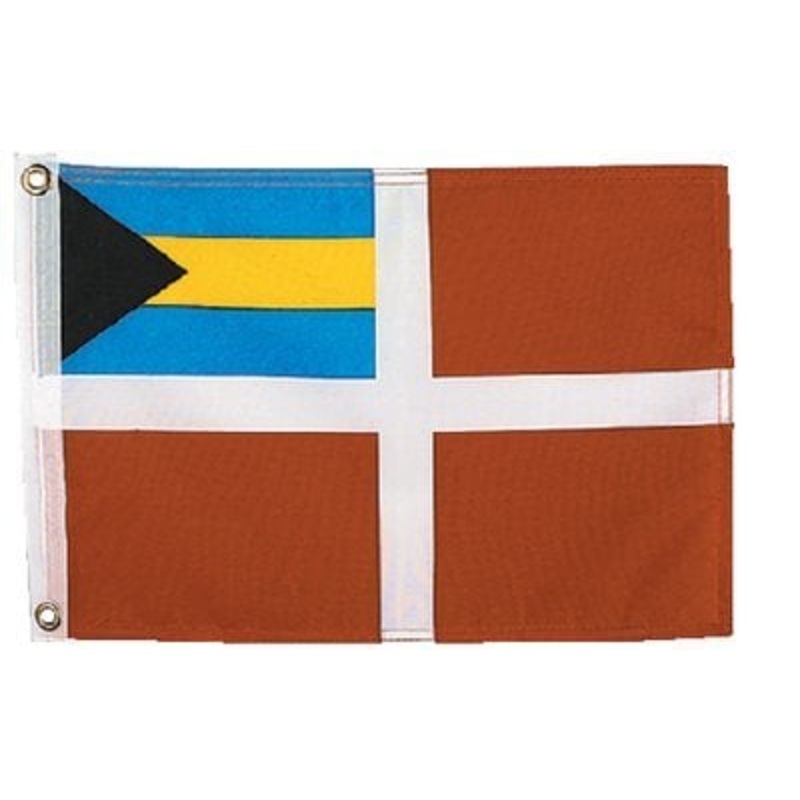 Sea Choice – 12 x 18 Nylon Print Dyed Bahamas Courtesy Flag – 78241
