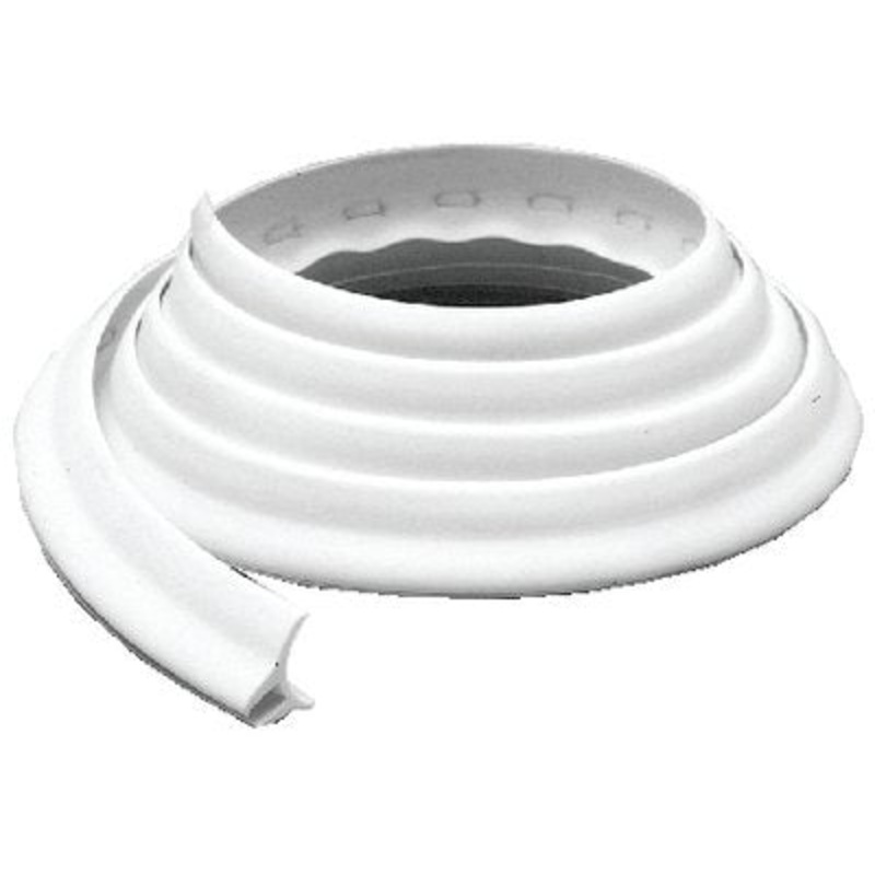 Taylor Made – White Twin-Flap Vinyl Deck Channel – 1/4 W x 5/8 H x 110 L – 826500
