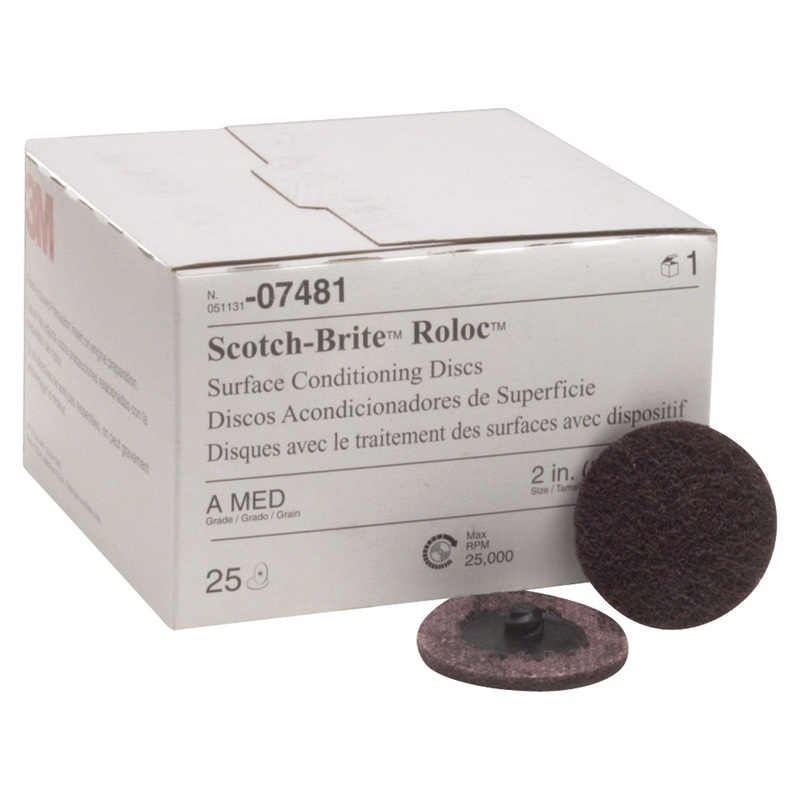 3M – Scotch-Brite Roloc Surface Conditioning Disc – 2 inch – 25 Pack – 07481