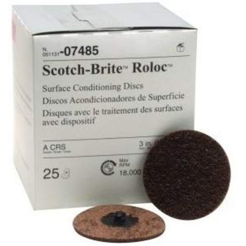 3M – Scotch-Brite Roloc Surface Conditioning Disc – 3 in – 25 Pack – 07485