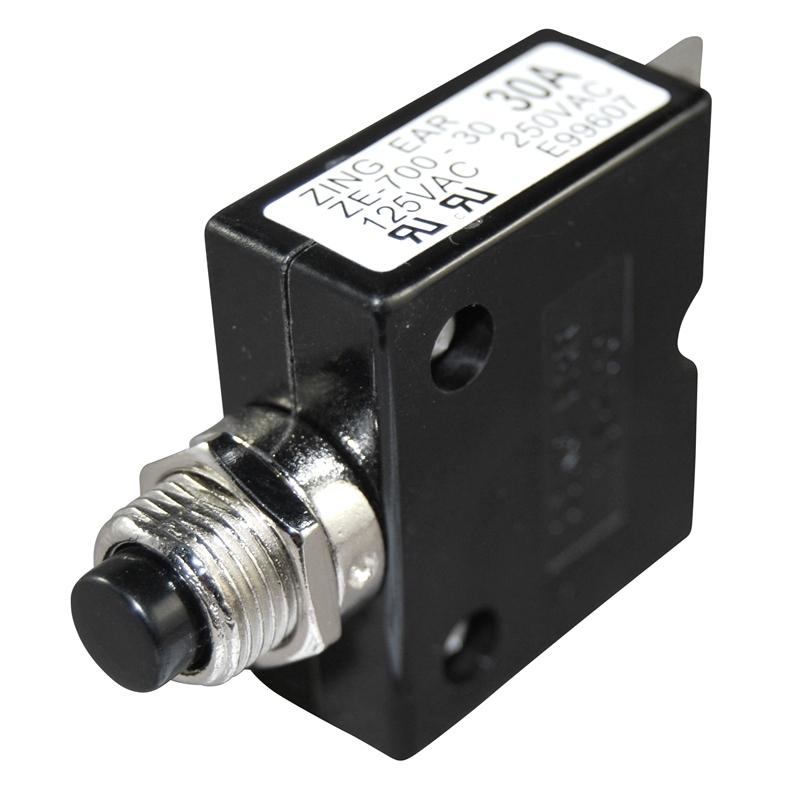 PUSH BTN BREAKER 30AMP