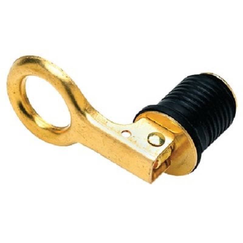 Sea Choice – Drain Plug – 1 Snap Lock – Brass – Bucket of 50- 18820