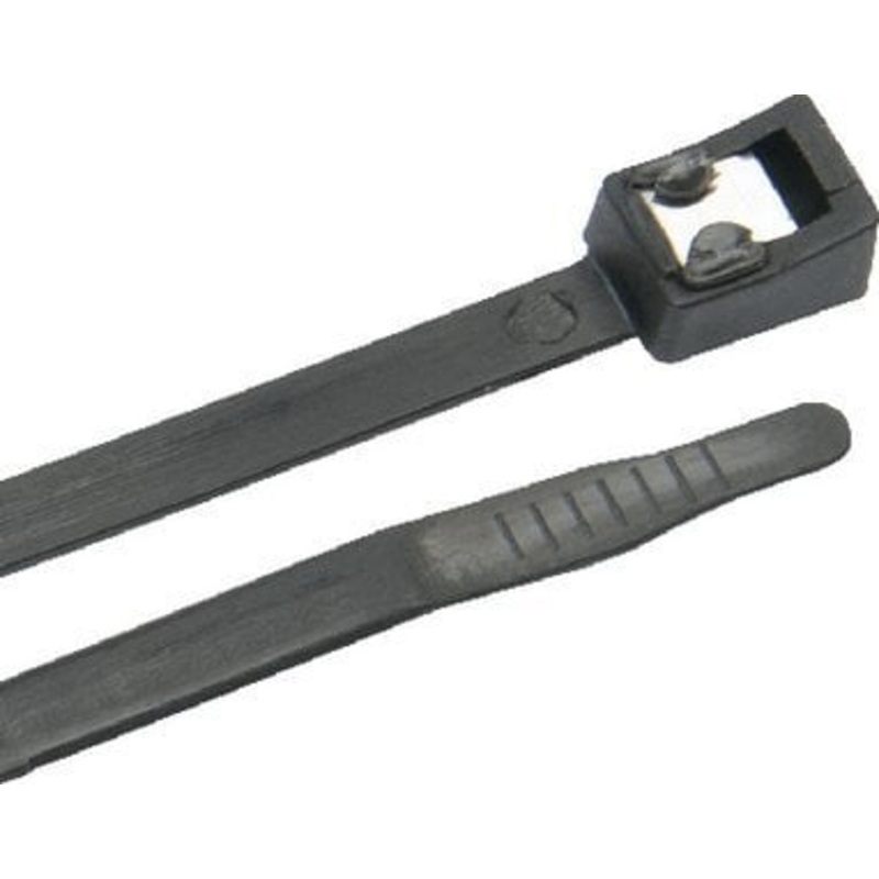 Ancor – Standard Self Cutting Cable Ties, 4 Uv Black, 50/pk – 199336