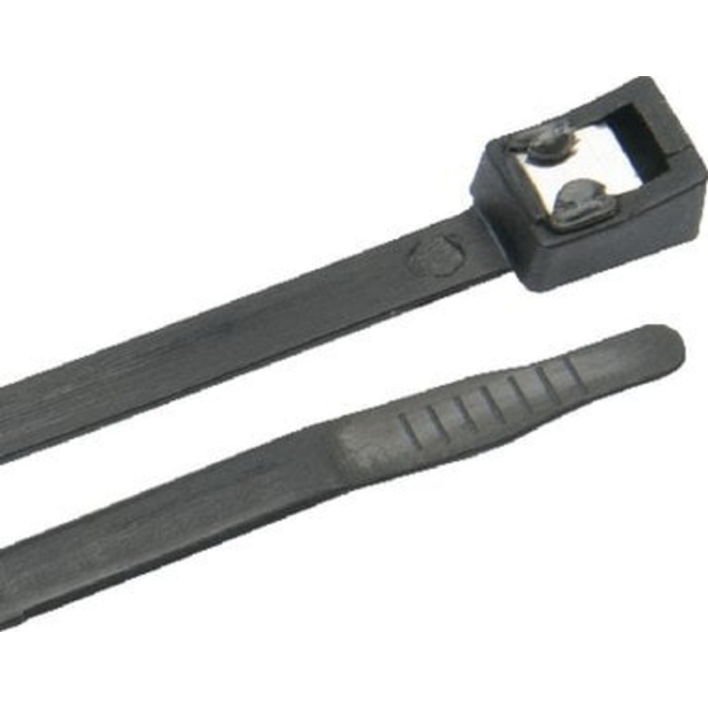 Ancor – Standard Self Cutting Cable Ties, 6 Uv Black, 50/pk – 199342