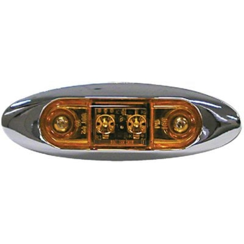 Anderson Marine – LED Clearance/Side Marker Light Kit With Chrome Bezel – V168XA