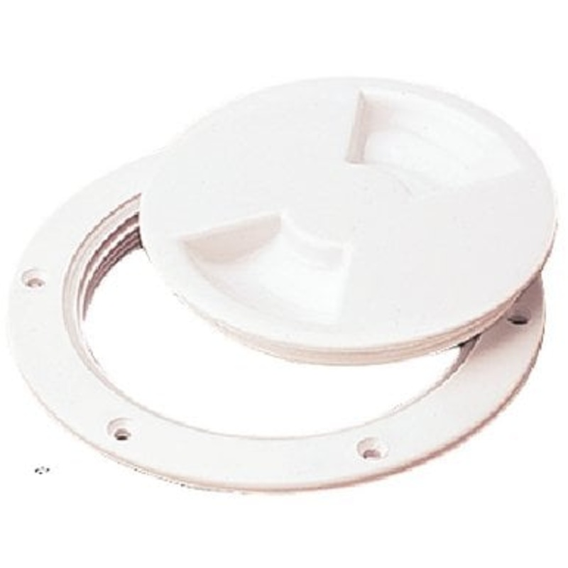 Sea-Dog Line – Deck Plate -Screw Out – 6 – White – 3371601