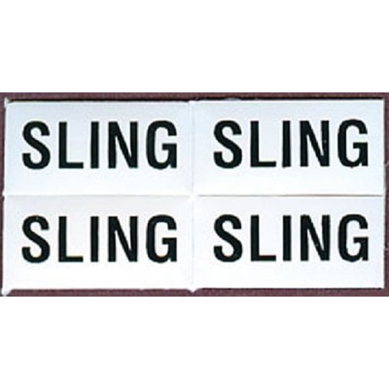 Bernard Engraving – Informational Label – Set of 4 Sling Labels – IL07