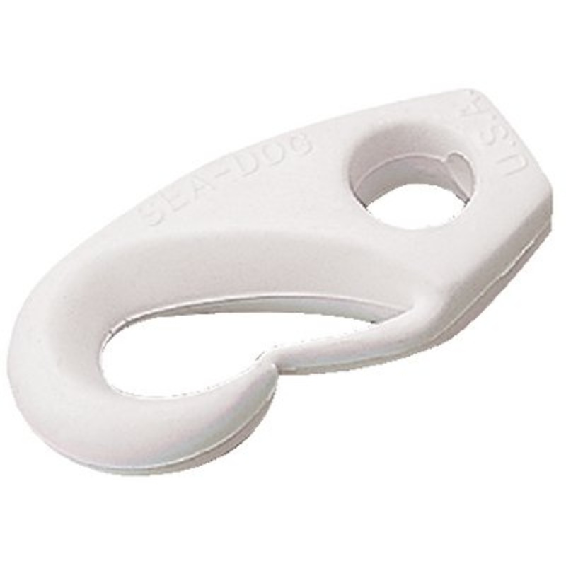 Sea-Dog Line – 1/4 Nylon Shock Cord Clip, White – 652100