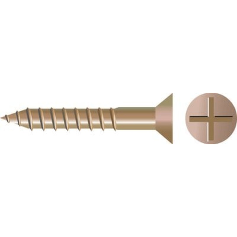 Seachoice – Frearson Flat Head Wood Screws #6 X 3/4 – 01397