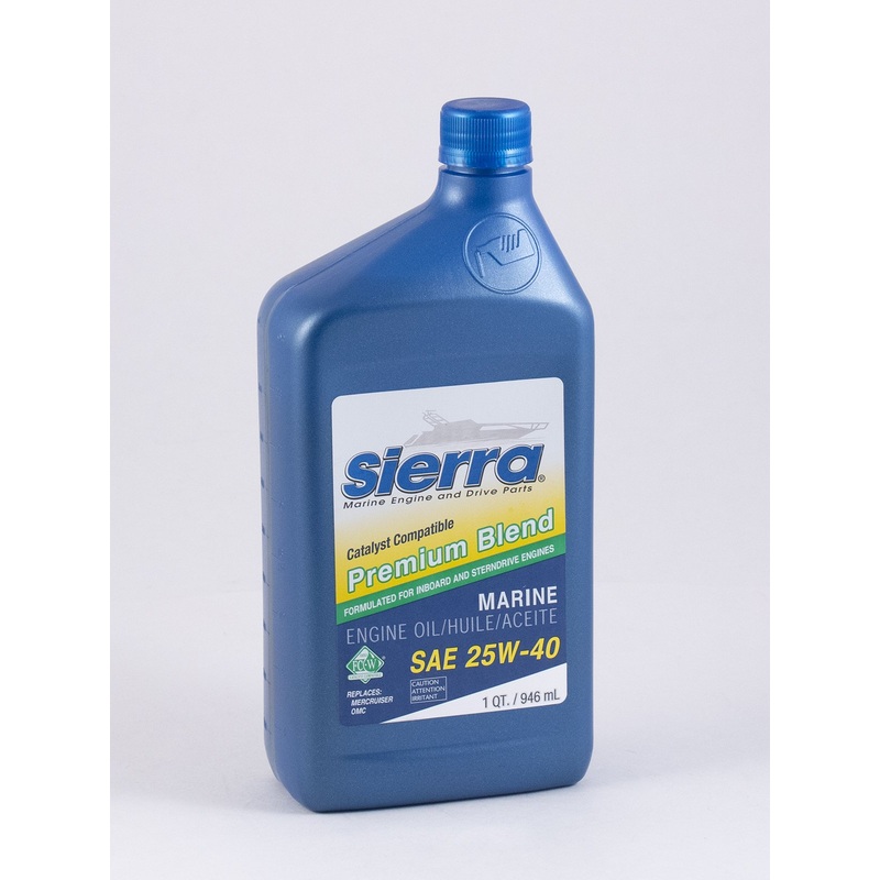 Sierra – 25W40 FCW 4-Cycle Stern Drive Engine Oil – Quart – 9400CAT2