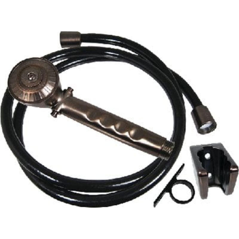Valterra – Phoenix Single Function Hand Held RV Camping Outdoor 60 Metal Shower Hose & Bracket Kit – PF276027