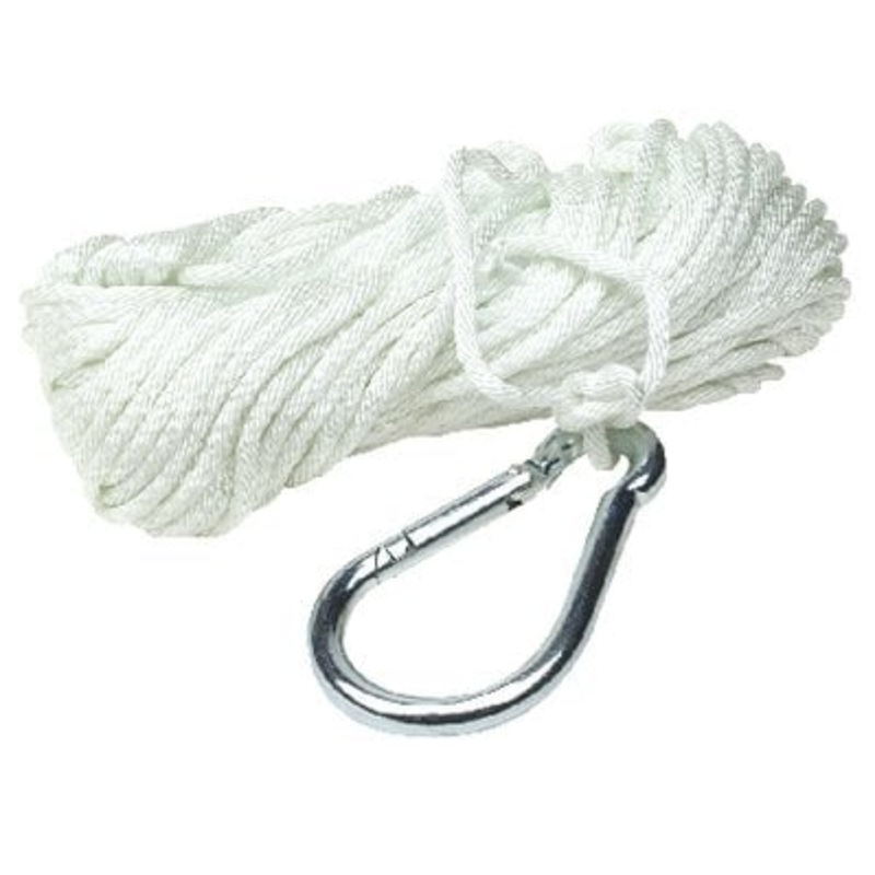 Sea Choice – Solid Braid Nylon Anchor LineWhite, 3/16 x 100′ – 40231