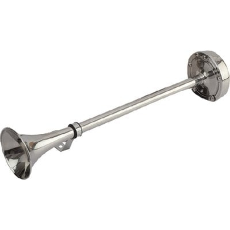 Sea-Dog Line – Maxblast 2.5 Amp 118 DB 24V Single 16 Trumpet Horn Stainless & Molded Motor Housing – 4315301