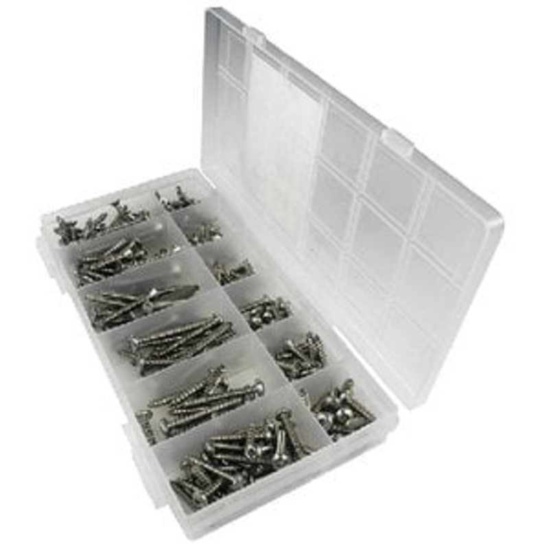 SQUARE DRIVE TAPPING SCREW KIT – 216 PIECE (SEACHOICE) – 59429