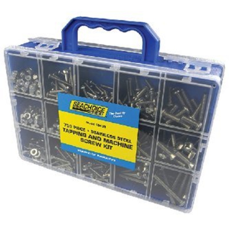 TAPPING AND MACHINE SCREW KIT – 750 PIECE (SEACHOICE) – 59433