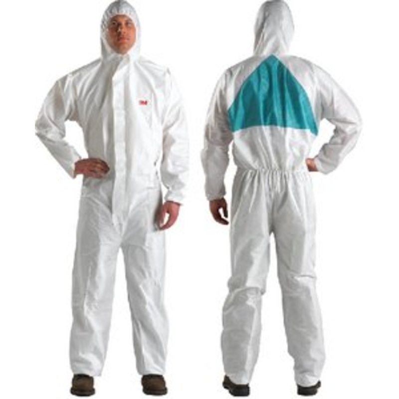 3M Marine 4520 Protective Coverall with Hood – SMMMS Polypropylene – White – 3XL – 63268