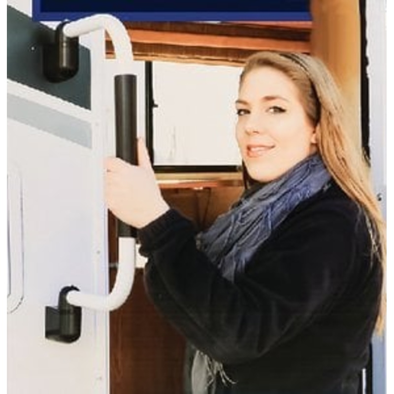 Camco Marine – Grab Handle Foldaway Short WHITE Replaces P/n 117-42198 – 42198