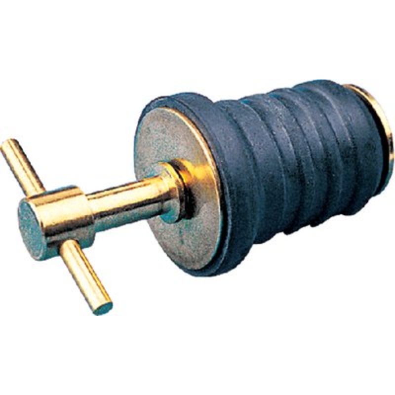 Sea-Dog Line – Brass Tee Handle Drain Plug – 1 – 5200801