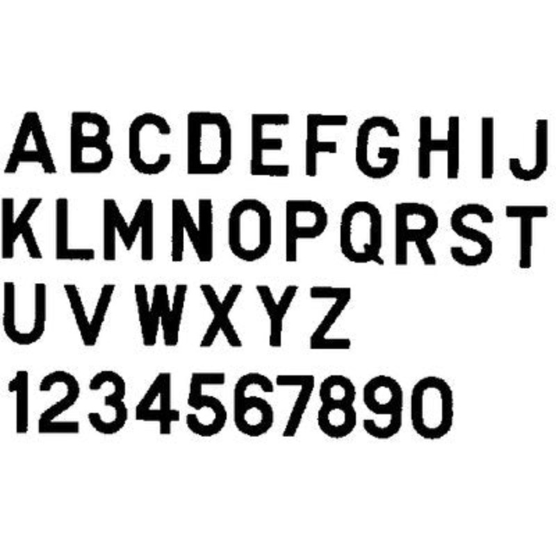 Bernard Engraving – 3 Gothic Letters – Black – F – 10 Pack – PS30BF