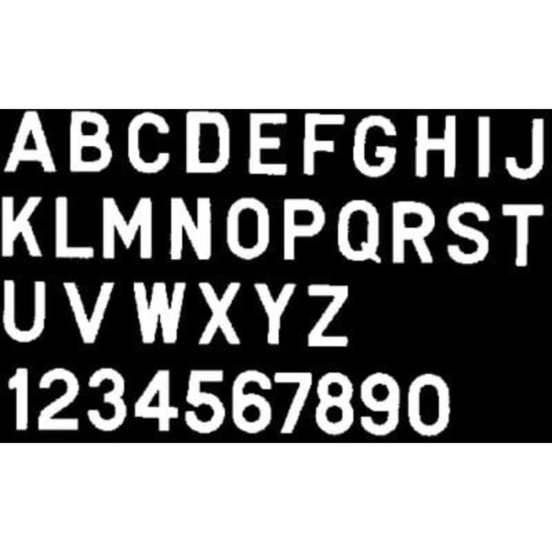 Bernard Engraving – 3 GothicNumbers – White – 2 – 10 Pack – PS30W2