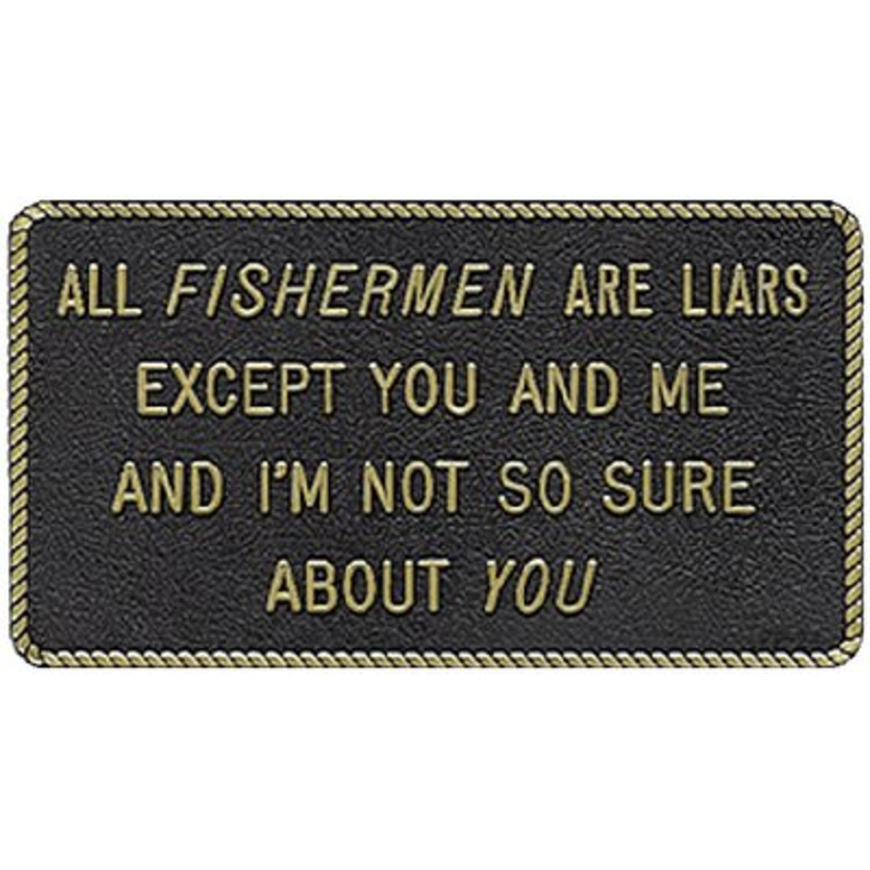 Bernard Engraving – Fun Plaques – All Fishermen Are Liars – FP024