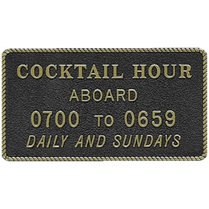 Bernard Engraving – Fun Plaques – Cocktail Hour – FP013