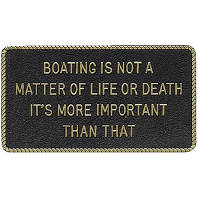 Bernard Engraving – Fun Plaques – Boating Is Not A Matter Of – FP047