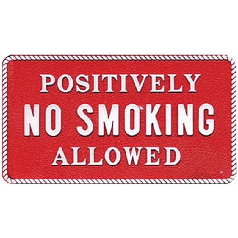Bernard Engraving – Fun Plaques – No Smoking Allowed – FP032
