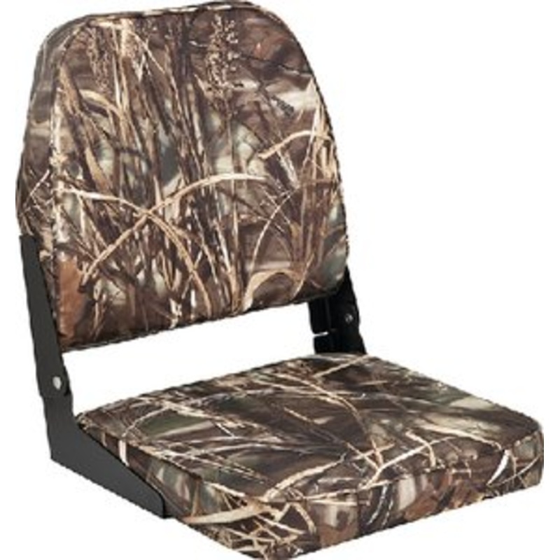 Attwood Marine – PADDED FISH SEAT CAMO,LOW BACK FOLD DOWN FISHING SEAT – 98395CAMO