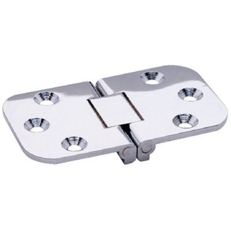 Attwood Marine – Flush Hinge – Square End – Stamped Stainless Steel – 2-3/4 x 1-9/16 – 662393