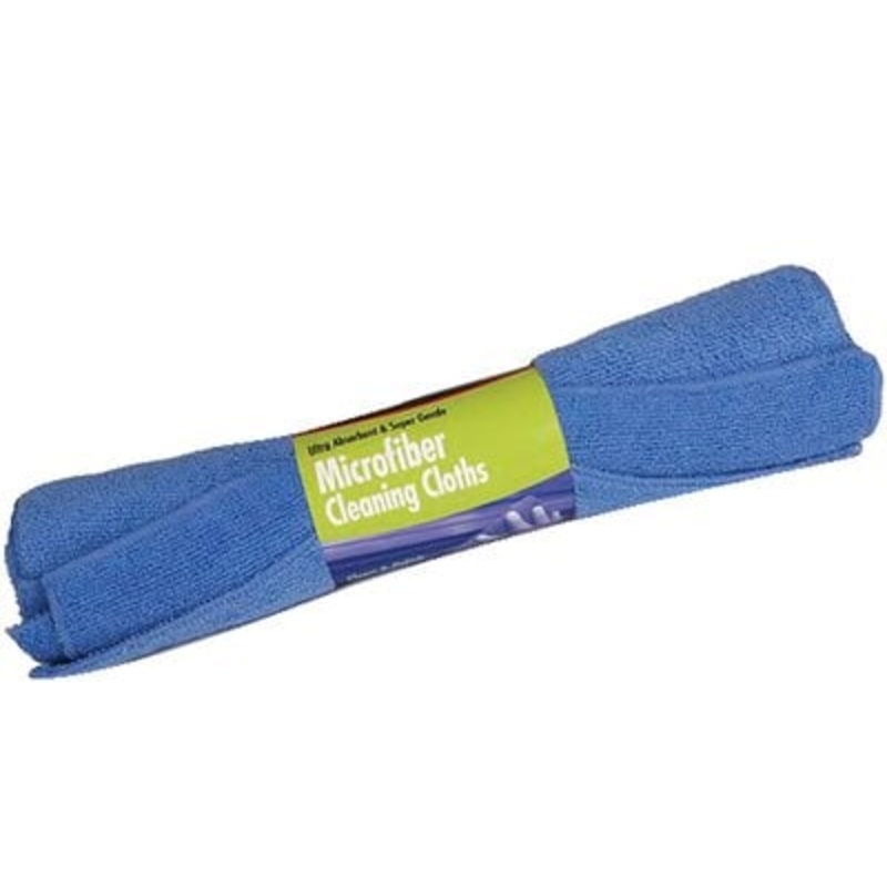 Buffalo Industries – Buffalo Microfiber Cloths 16 x 16, Blue (20 Per Pack) – 64009