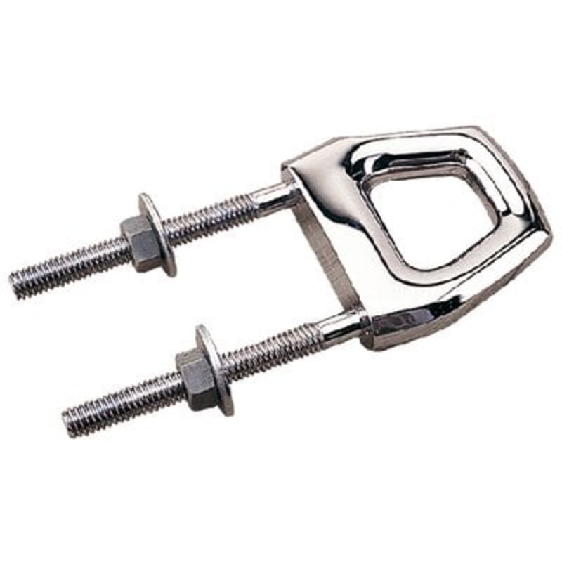 Sea-Dog Line – Twin Shank Bow Eye – Chrome – 5-1/4 – 0792331