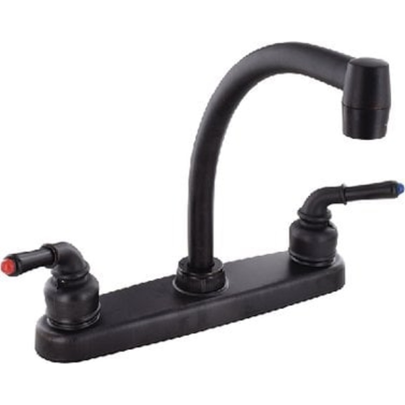 Valterra – Catalina Rubbed Bronze Finish Two Teacup Handle Hi-Arc 8 RV Kitchen Pot Filler Faucet – PF221501