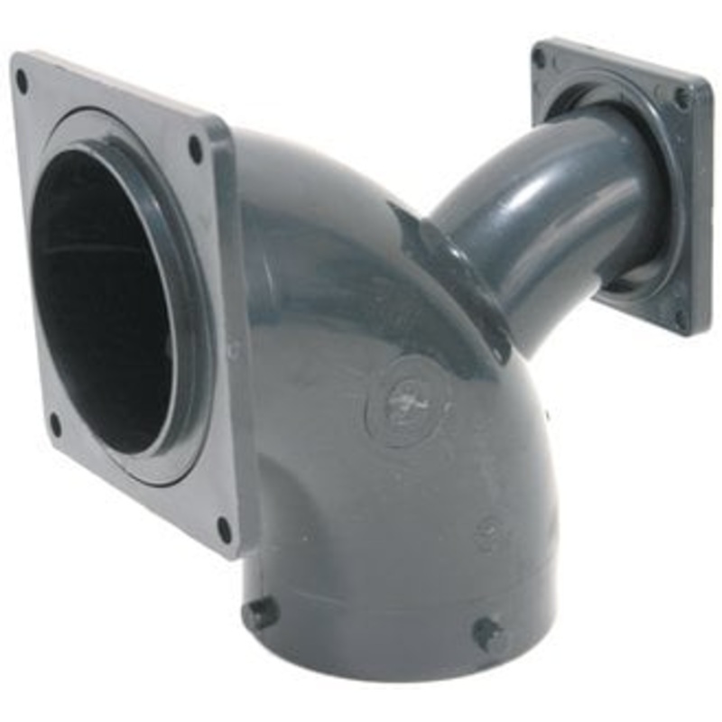 Valterra – T1036 RV Two Way Ell Termination with 3? Bayonet x 3? Rotating Flange x 1-1/2? Rotating Flange – T1036