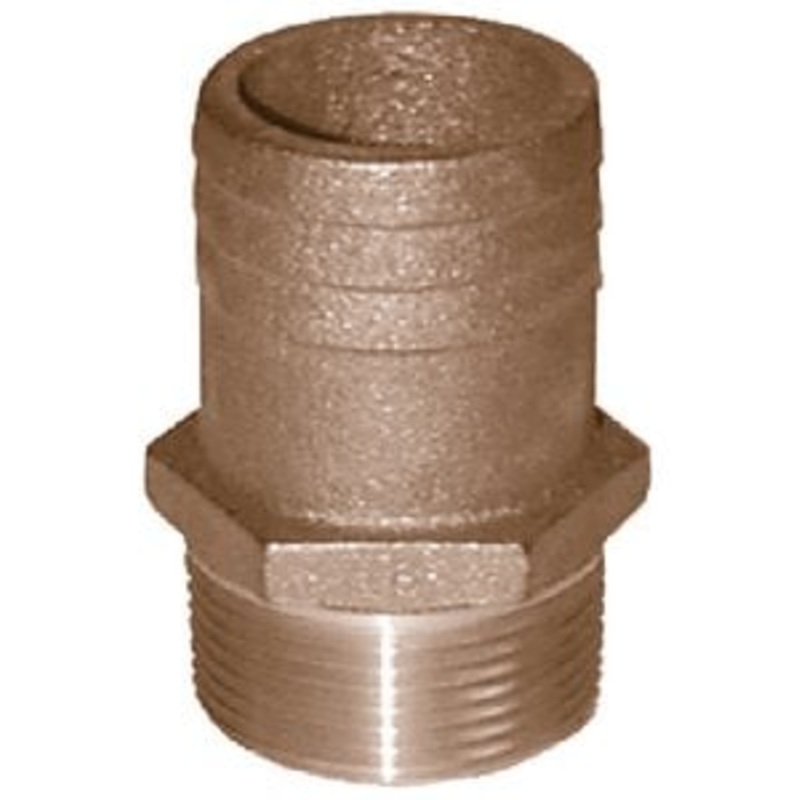 Groco – FF Bronze Full Flow Pipe-To Hose Adapter With NPT Thread – FF3000